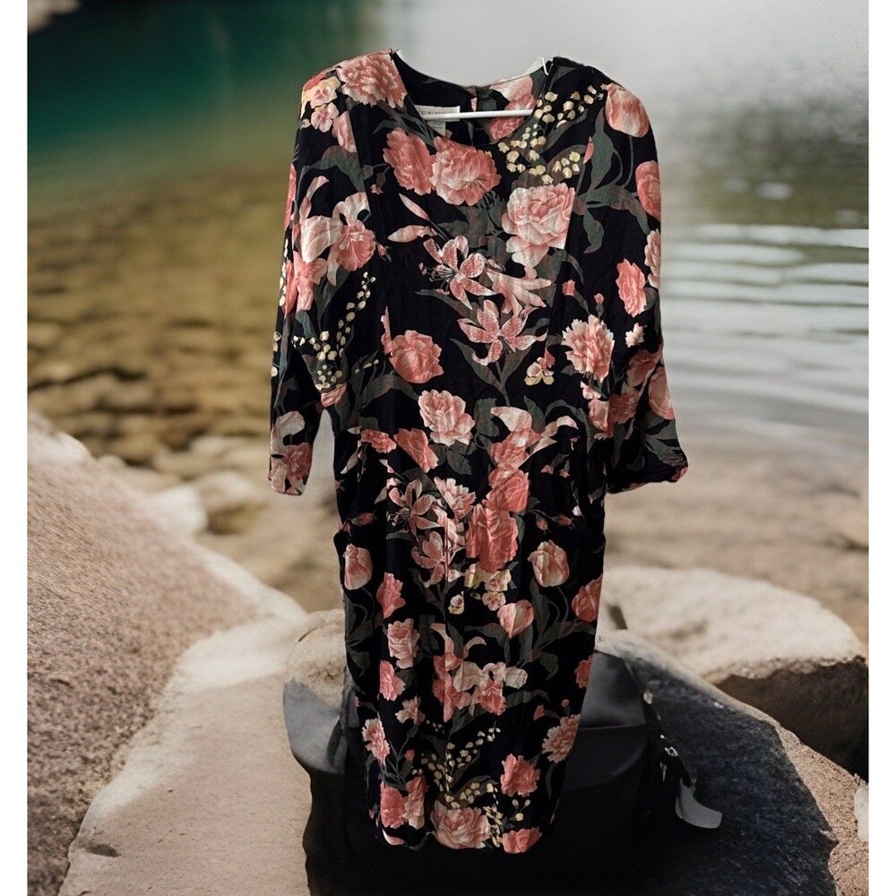 Vintage Venezia Floral Large (NO SIZE) Women's Dress Cottagecore Grunge Chic